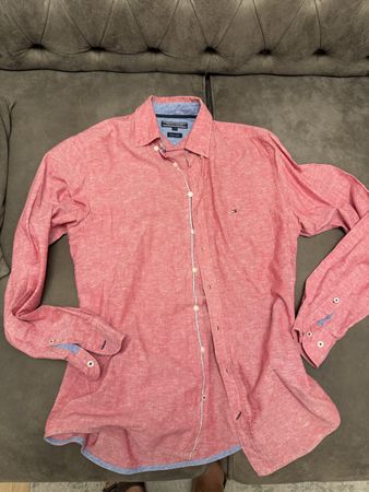 Herren Hemd Tommy Hilfiger Cotton Linen Grösse S 