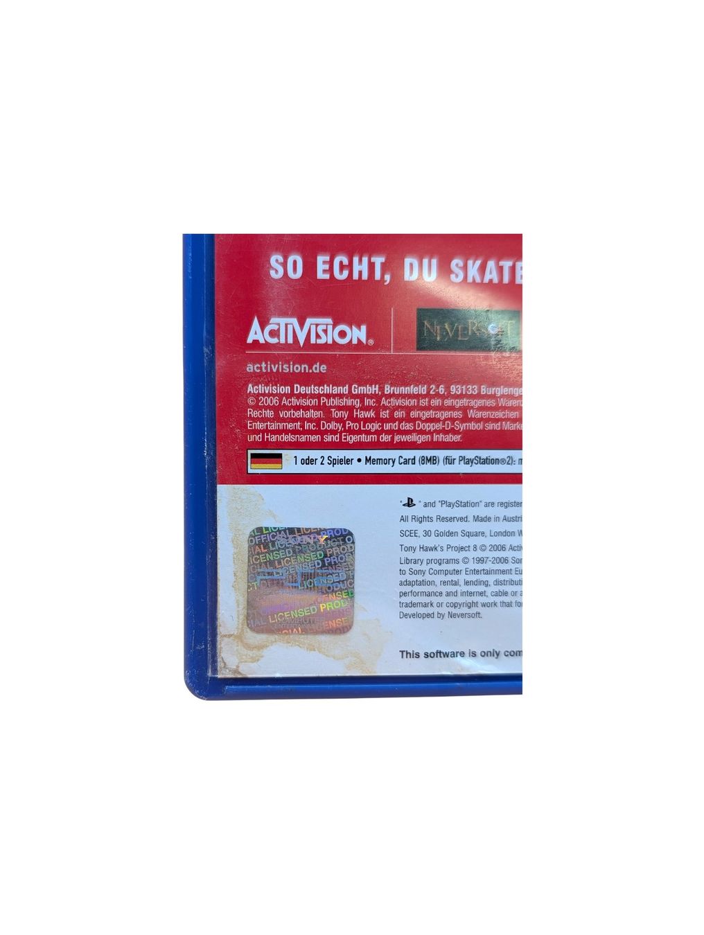 Sony Giochi: Tony Hawks Project 8 PlayStation 2 (PS2) – Usato da Domat/Ems venduto da IsseldorsShop 2