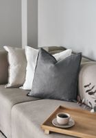 Kissenbezug Leinen SCANDI LIVING, Calm Coal – 50 x 50cm