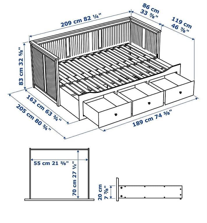 Ikea Letti: Ikea Hemnes Tagesbett – Usato da Aarau venduto da sunshine1064 1