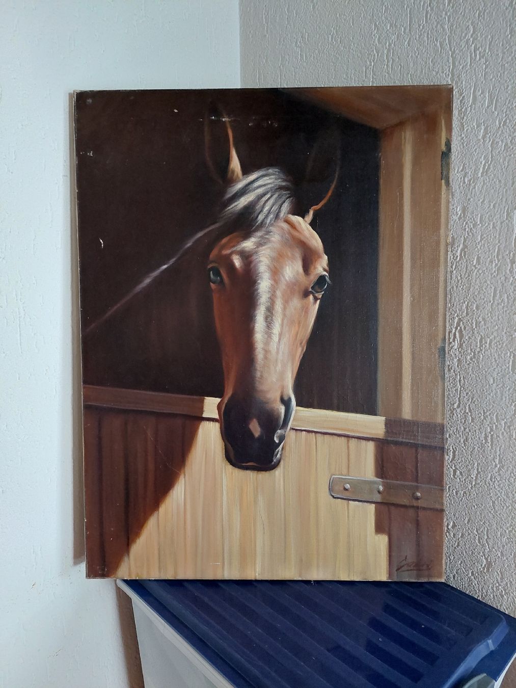 Foto & Immagini: Ölgemälde Pferdekopf im Stall von Gabri – Usato da Muttenz venduto da bea_mmf9