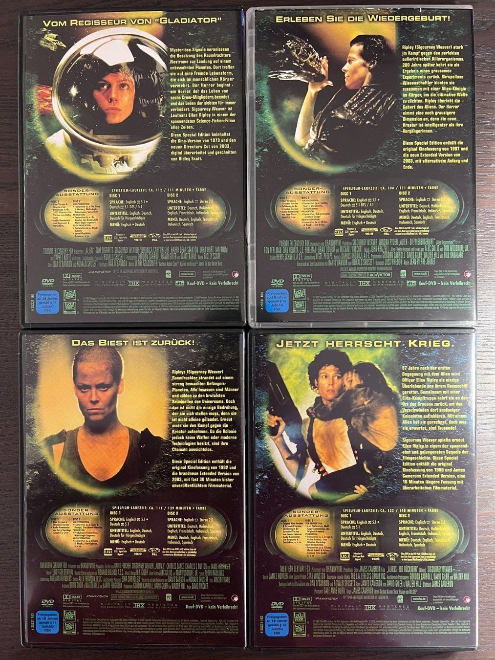 Tous les DVDs: Alien Quadrilogy – D'occasion à Zürich par FilmFreunde 4