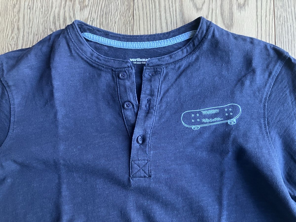 Vertbaudet Chemises, T-shirts & Polos: Dunkelblaues Langarmshirt 164 – D'occasion à Cham par Liliane78 1