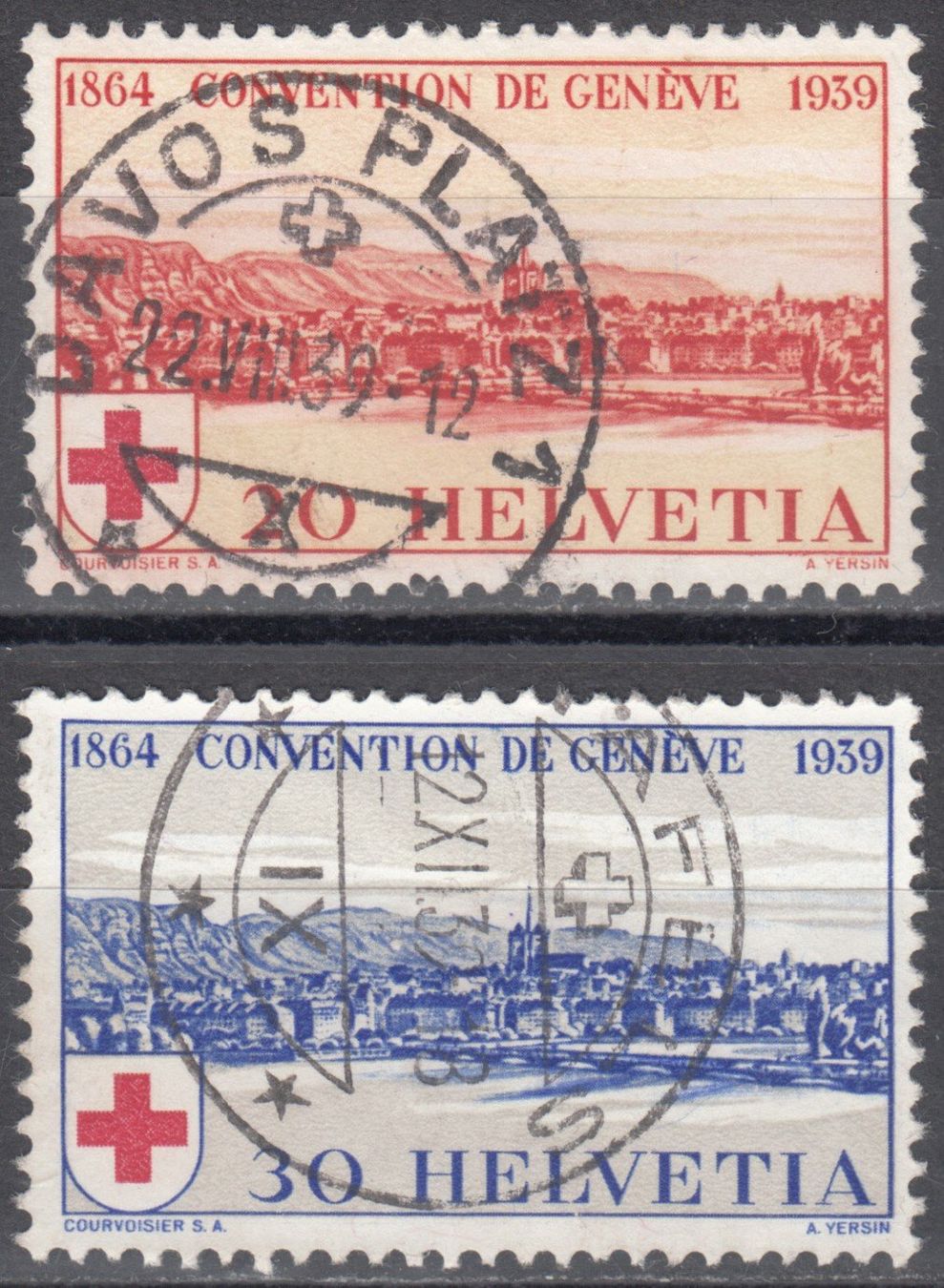 Tutti i francobolli: SBK 240 - 241 mit Vollstempel – Usato da Bürglen TG venduto da StampGraf