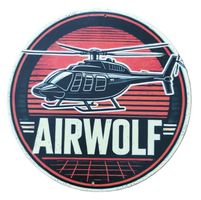 AIRWOLF - Blechschild  (neu/OVP)