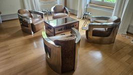 Timothy Oulton Aviator Set mit Mars Sessel