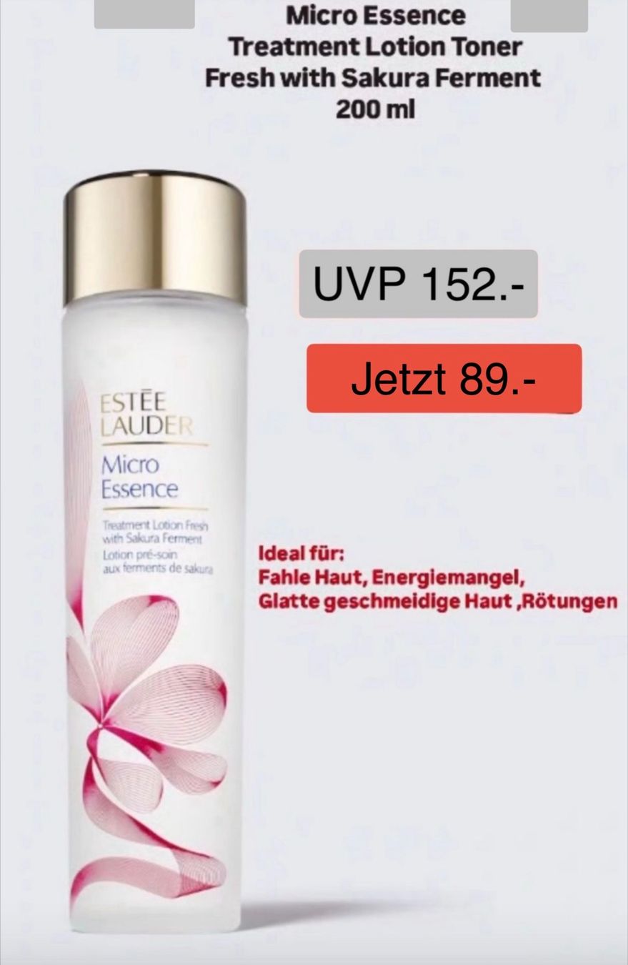 Estée Lauder Cura del viso: Estée Lauder Micro Essence 200ml – Nuovo e nell'imballaggio originale da Wiedlisbach venduto da Sistershop 1