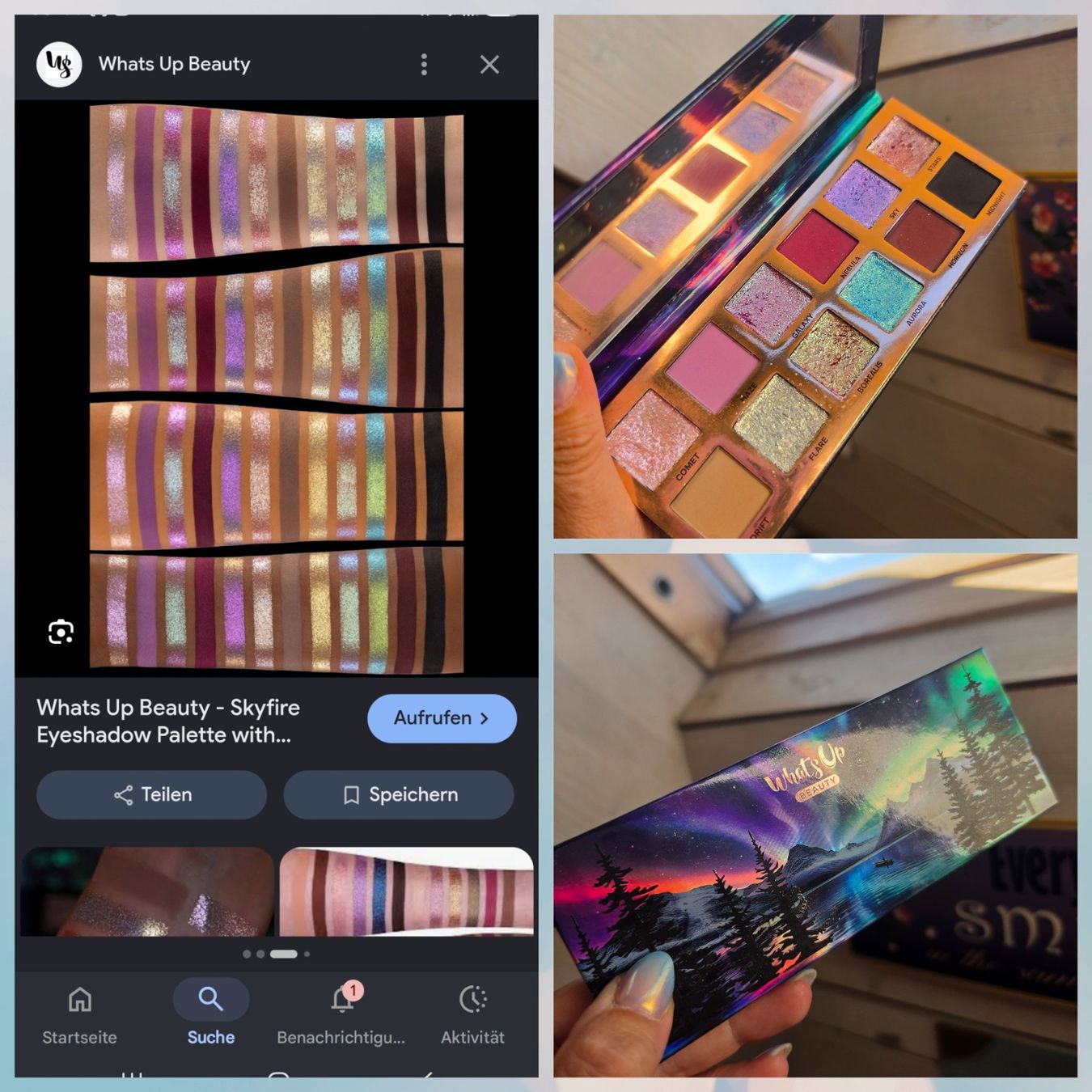 Make-up: Whats Up Beauty skyfire Lidschatten Palette – Usato da Uster venduto da mikedizzy84