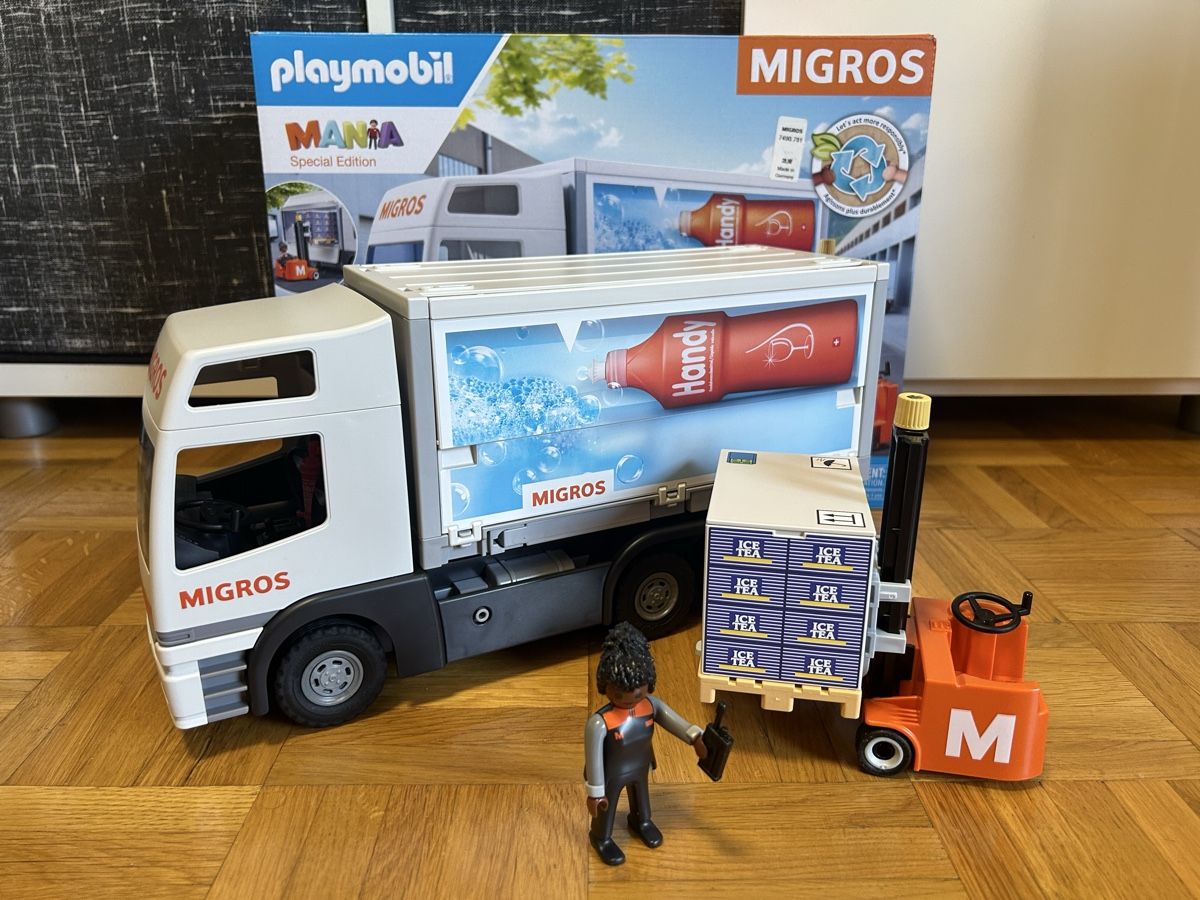 Playmobil Spielzeuge: Camion Migros Playmobil 72035 – Neu und originalverpackt aus Genève von auto_miniatures