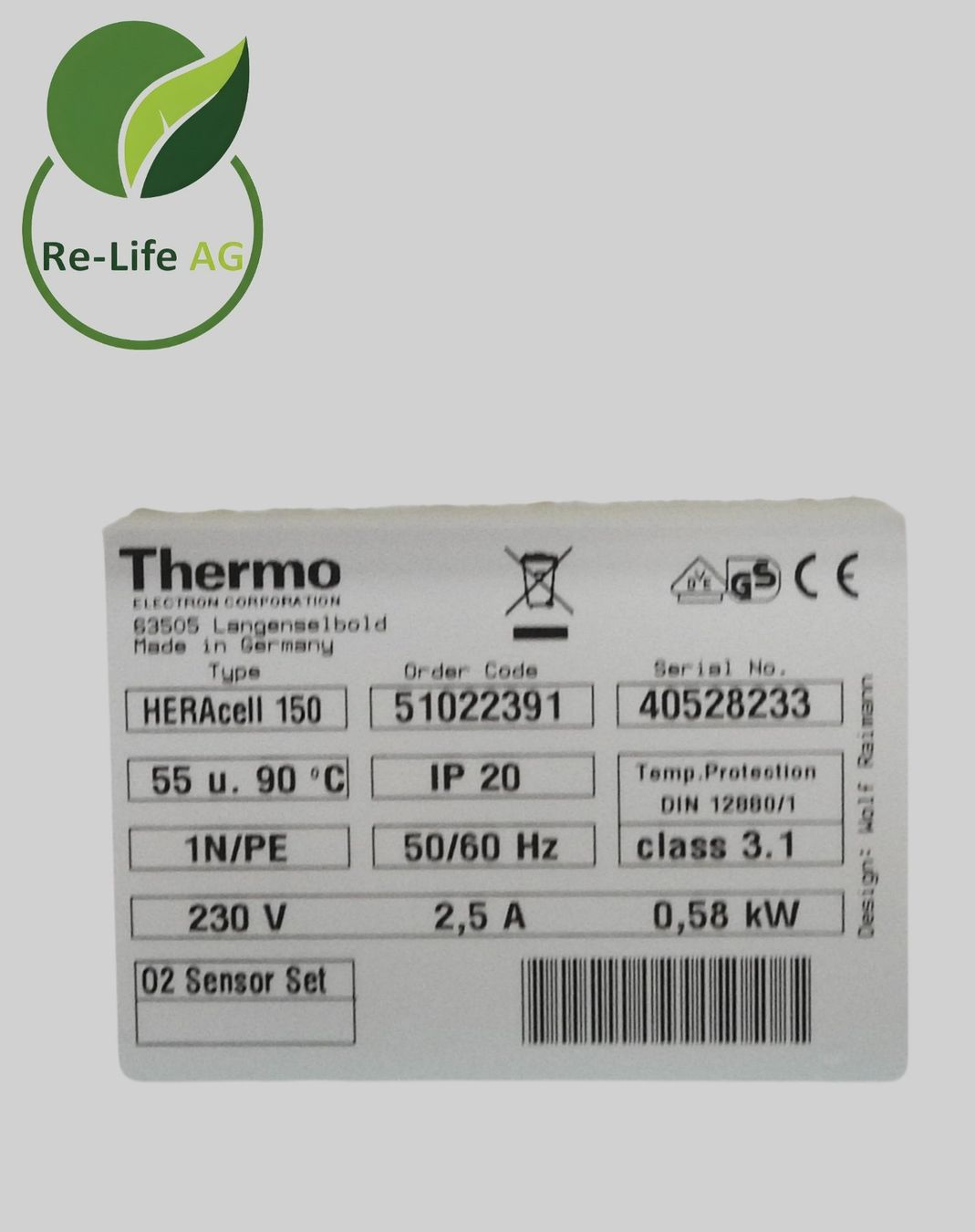 Sonstiges Tierzubehör: Thermo HERAcell 150 CO₂ Cell Incubator – Gebraucht aus Reinach BL von Re-LifeAG_Labor 8
