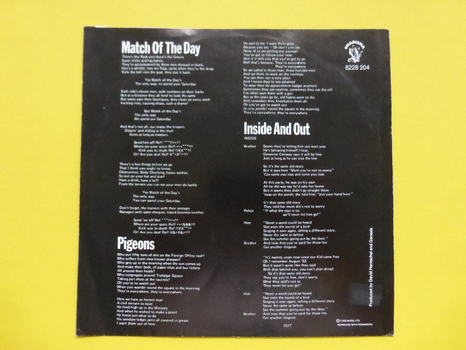Dischi in vinile: Genesis – Spot The Pigeon – Usato da Zürich venduto da Swiss57 1