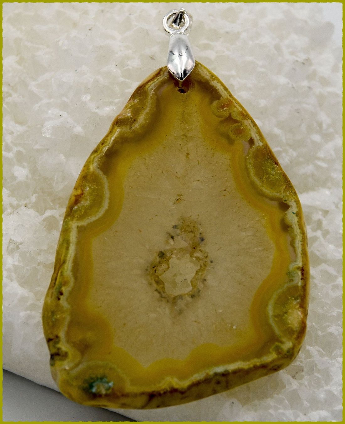Ciondoli: Achat Scheibe Druzy Anhänger 925 Silber – Nuovo e nell'imballaggio originale da Oberglatt ZH venduto da Goldfee1
