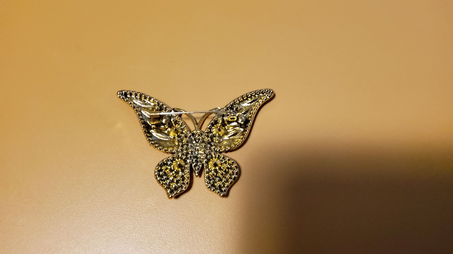 Spille & Fermagli: Rote Vintage Brosche Schmetterling mit Strass, Herbst Chic – Nuovo (secondo la descrizione) da Herisau venduto da Nluanalucas 1