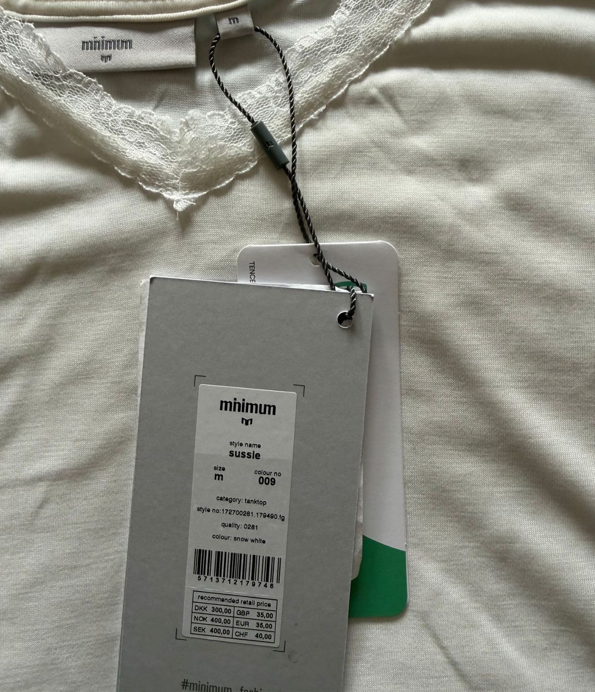 T-shirt: Minimum Top Shirt weiss Grösse M Neu – Nuovo e nell'imballaggio originale da Nussbaumen AG venduto da HelenaDavid1910 1