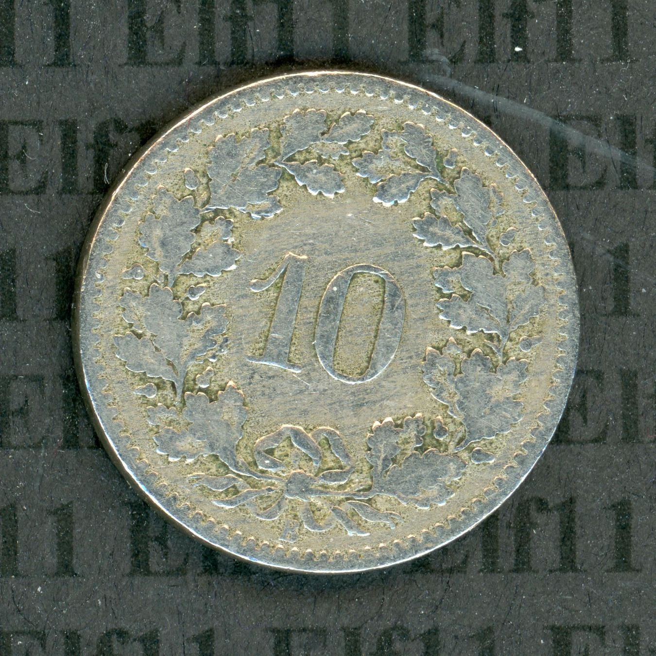 Tutti le monete: CHF___0.10 1884 s 10 Rappen – Usato da Widnau venduto da Elf11 1