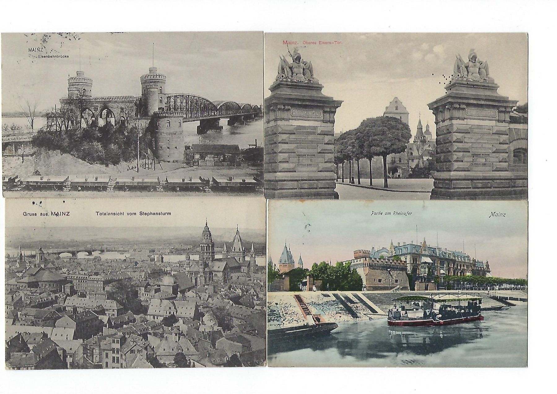 Cartoline postali: Deutsches Reich, 36 Ansichtskarten von Mainz 1910-1912 – Usato da Hinteregg venduto da McCharly01 2