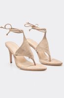 VINTAGE EGO STILETTO BEIGE NIE GETRAGEN