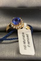 Echtschmuck:AAA-Tansanit Goldring 585er/CIRARI/Zertifikat/56
