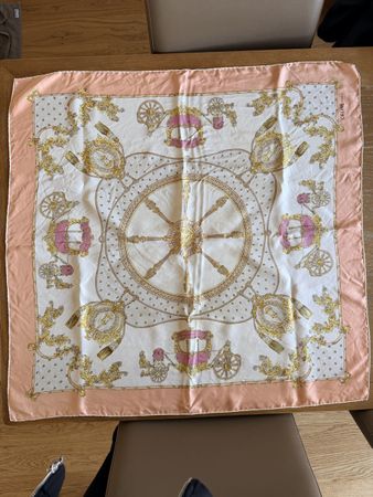 Céline Paris Silk Scarf Vintage  Large 87×83 cm