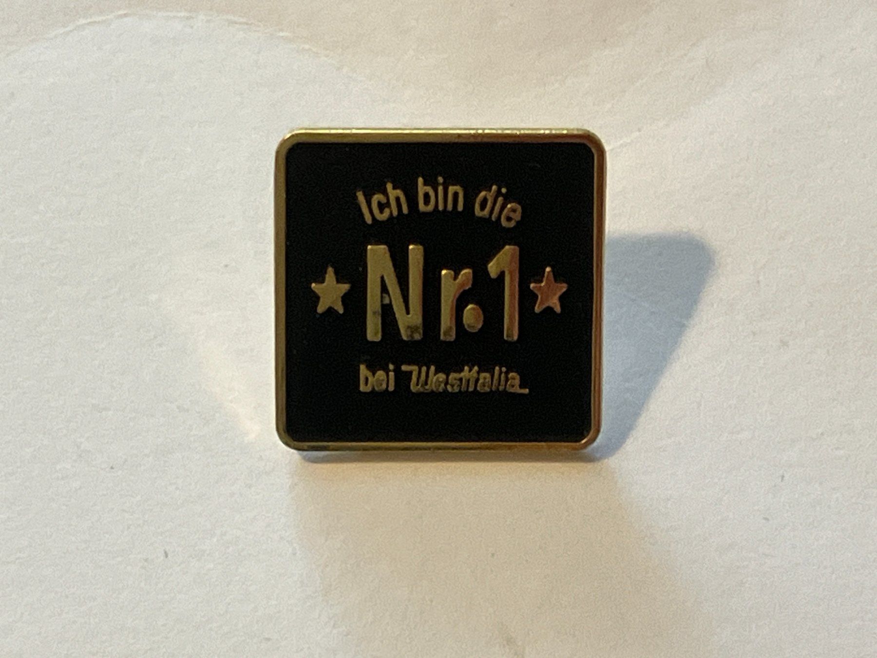 Placchette & Badge: 1 Pin Ich bin die Nummer 1 bei Westfalia – Usato da Basel venduto da djwwpp