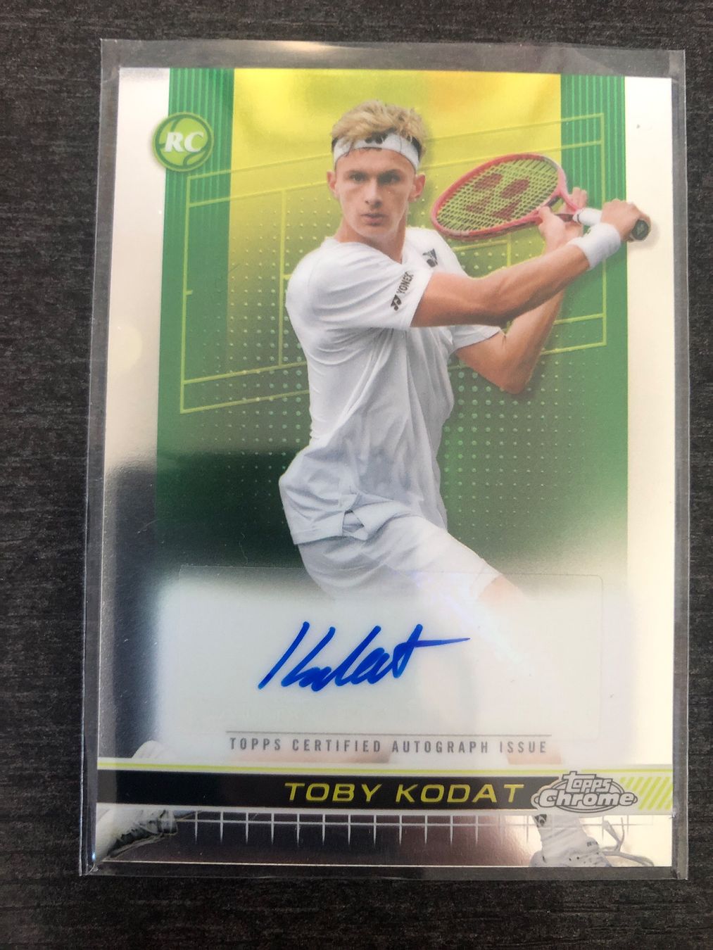 Topps Carte collezionabili: Topps Chrome Tennis Toby Kodat rc autogramm – Usato da Wangenried venduto da Garagara