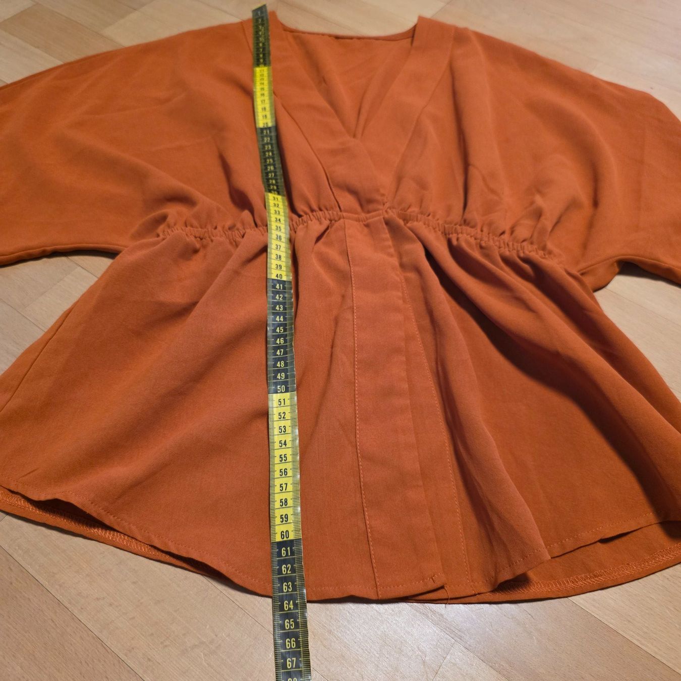 Camicette: Bluse Rostfarbe S/M mit Gummizug – Usato da Wald ZH venduto da CapLux 4