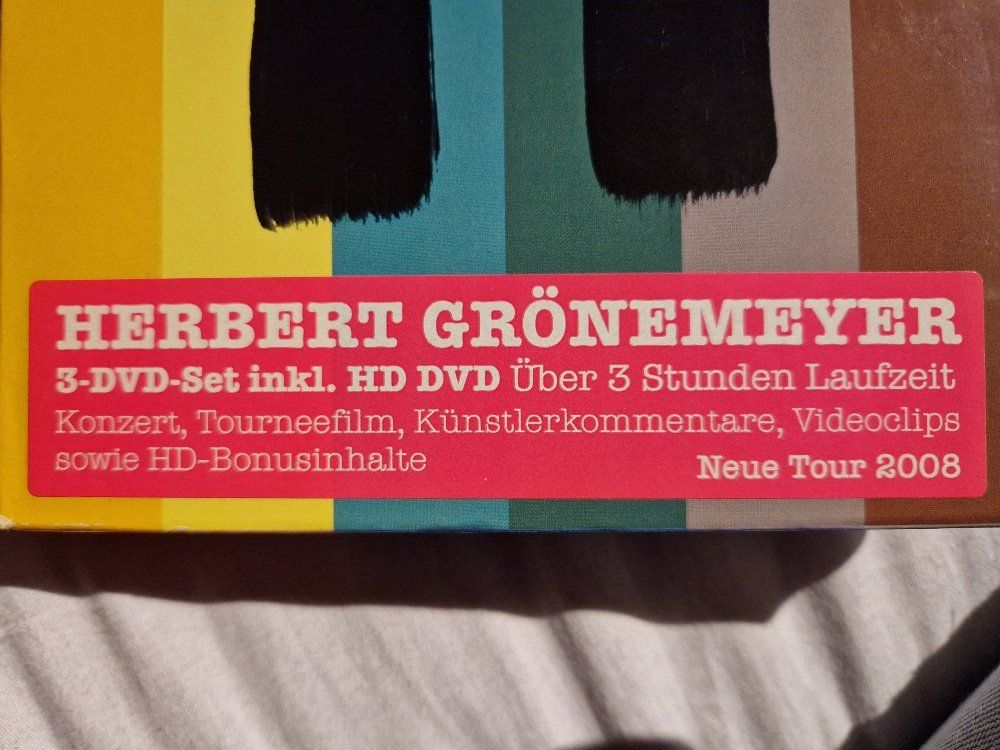 Tutti i DVDs: Grönemeyer Herbert 12 - Live (3 DVDs) – Usato da Brittnau venduto da Zibu 1