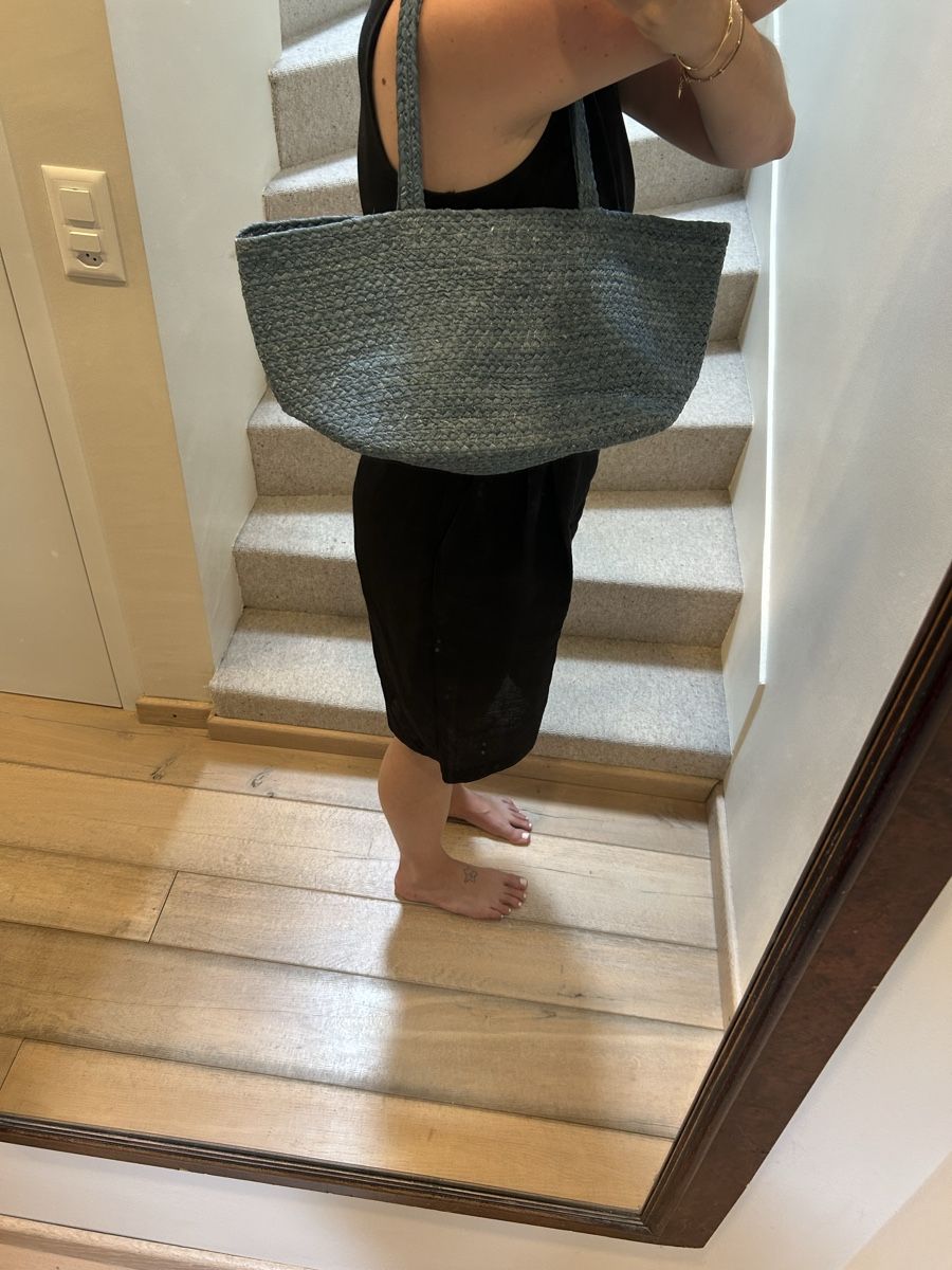 Manor Taschen für Damen: Sac cabas osier bleu tressé – Gebraucht aus Signy von Chloe79 3