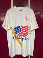 VINTAGE 1996 CHAMPION OLYMPIC GAMES ATLANTA T-SHIRT Sz: XL