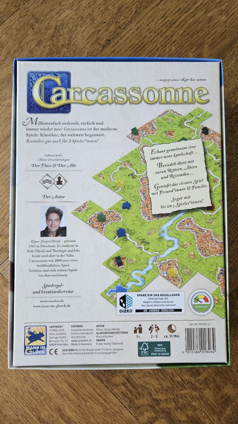 Giochi: Carcassonne, Grundspiel – Nuovo (secondo la descrizione) da Lyss venduto da Janine_z23 1