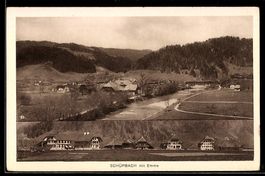 AK Schüpbach, Ortspanorama mit Emme
