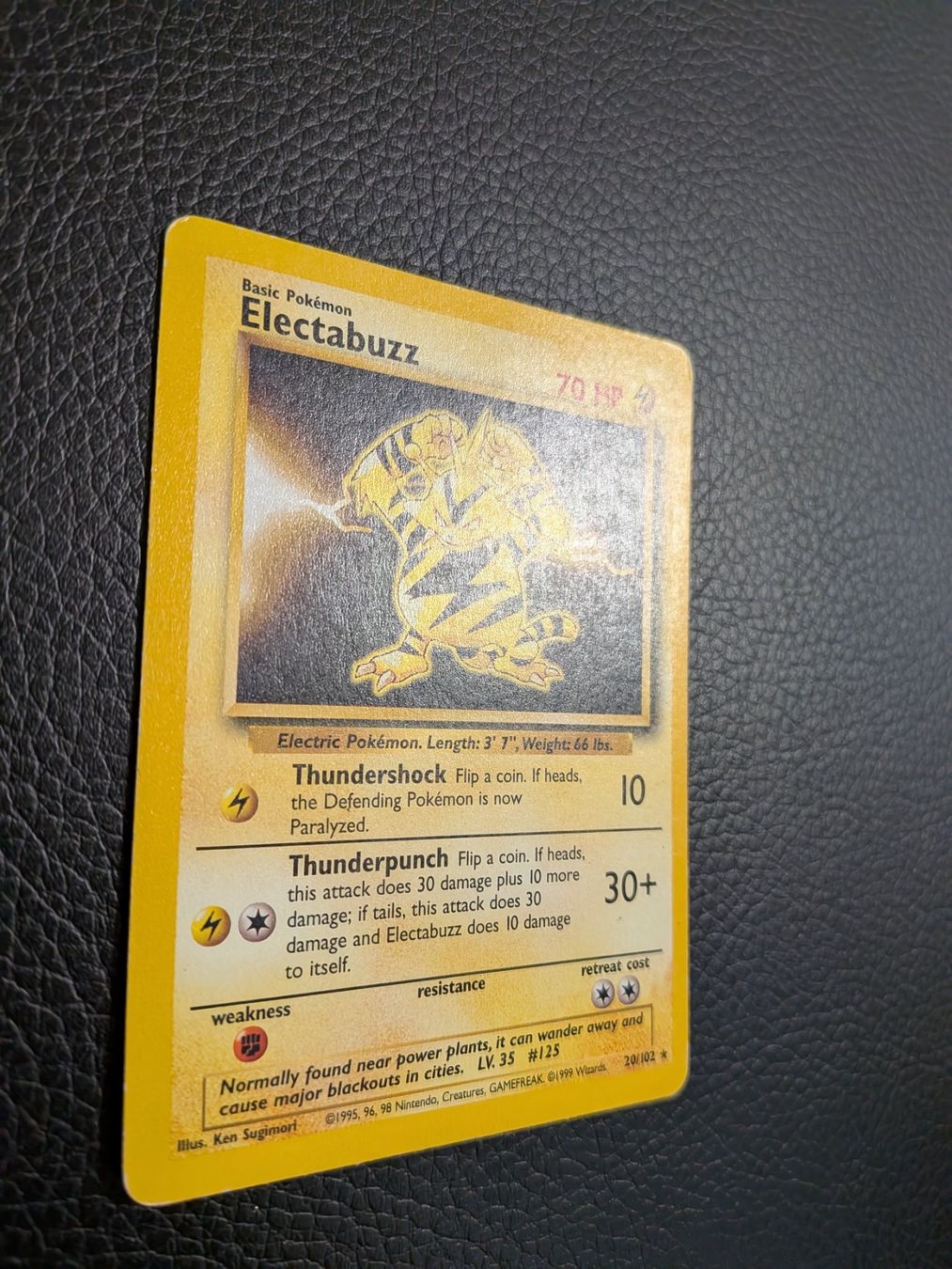 Pokémon Sammelbilder & Trading cards: 1999 Base Set Electabuzz rare 20/102 Ab 1 – Gebraucht aus Paradiso von Pkmn10 1