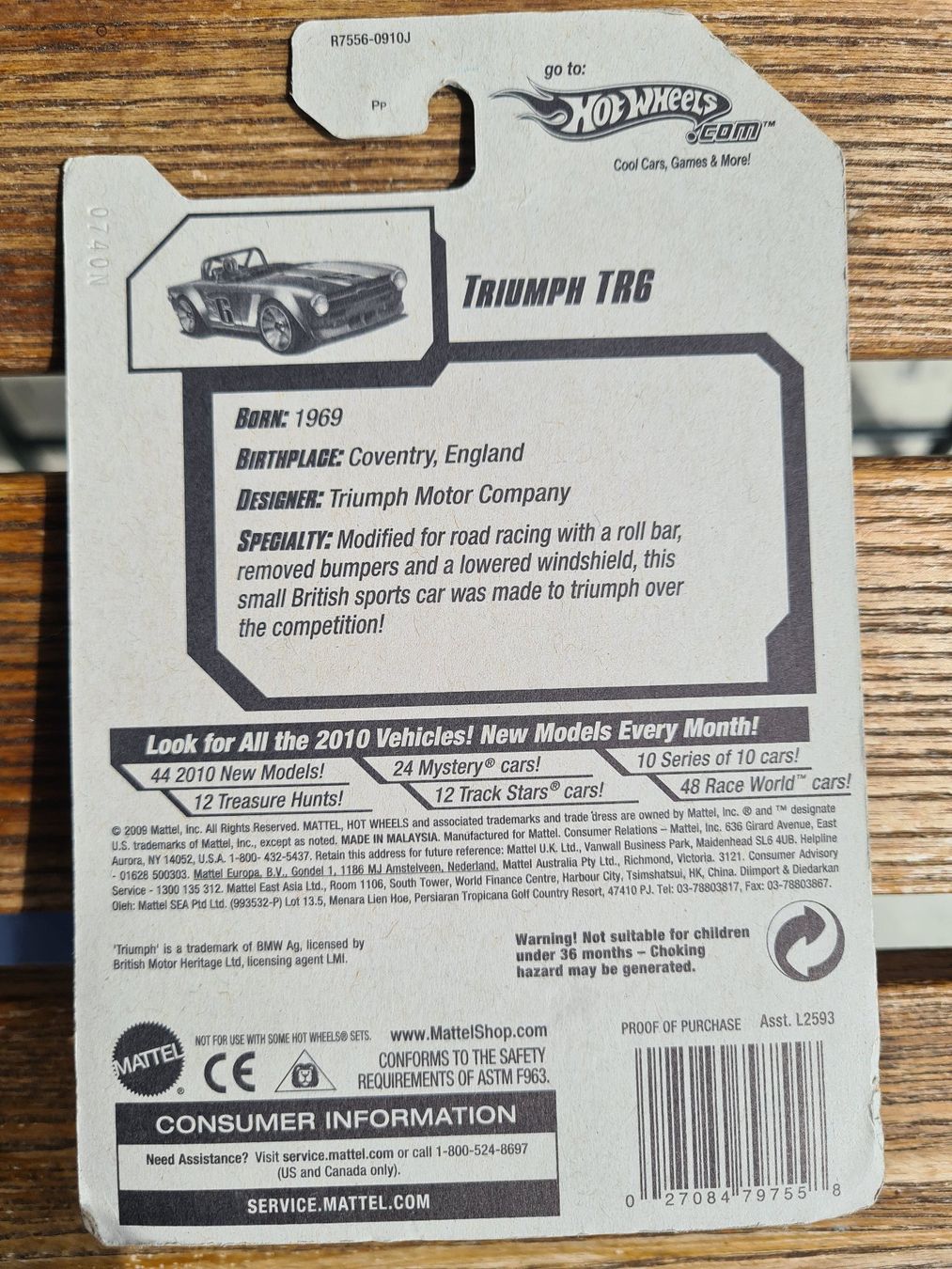 Topcase: HOT WHEELS TRIUMPH TR6 – Usato da Basel venduto da Solarbebop 3