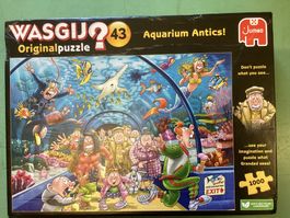 Wasgij Puzzle Nr. 43 Aquarium Antics, 1000 Teile, Jumbo