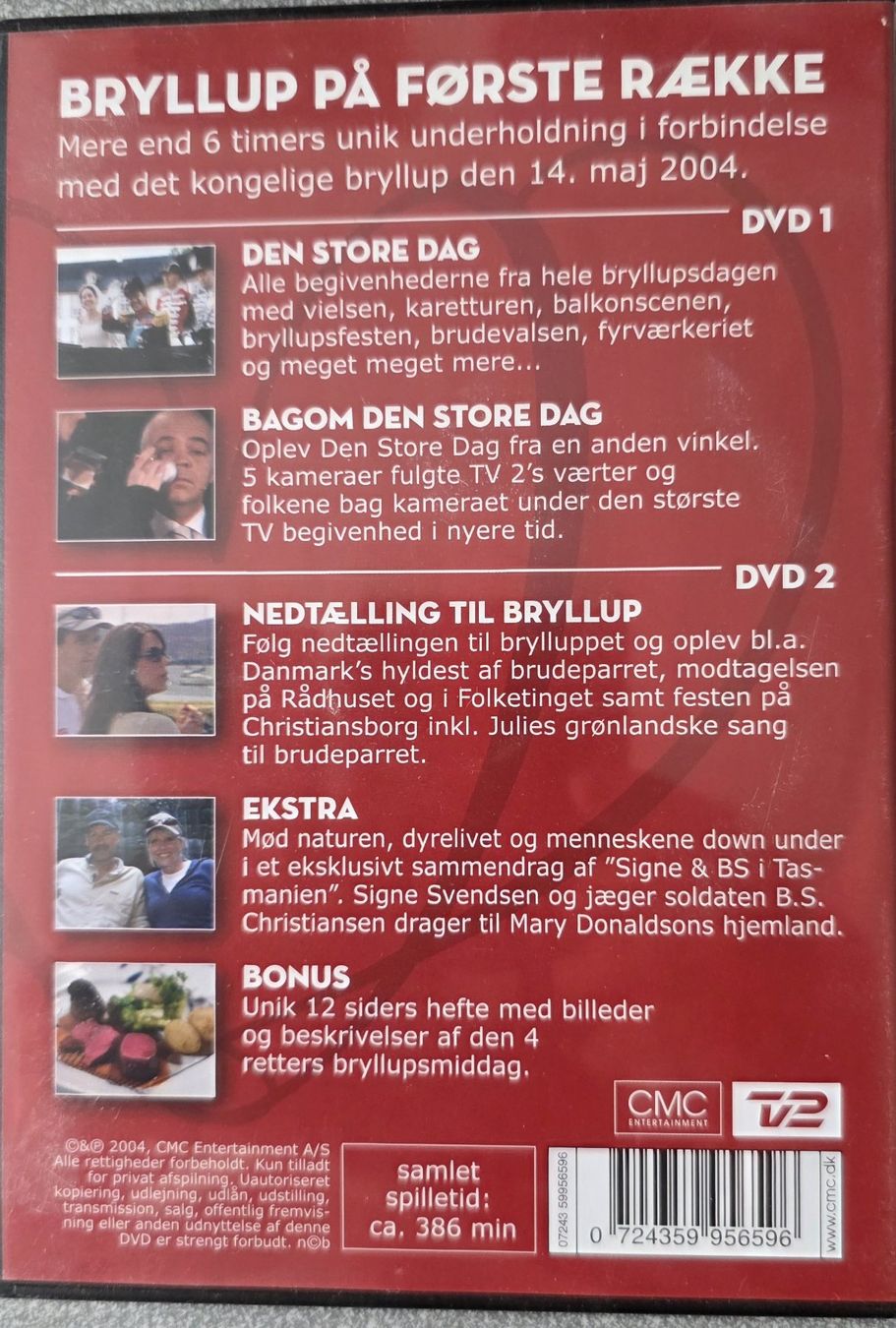 Tutti i DVDs: DVD Kongeligt Bryllup – Usato da Oetwil am See venduto da fineli2 1