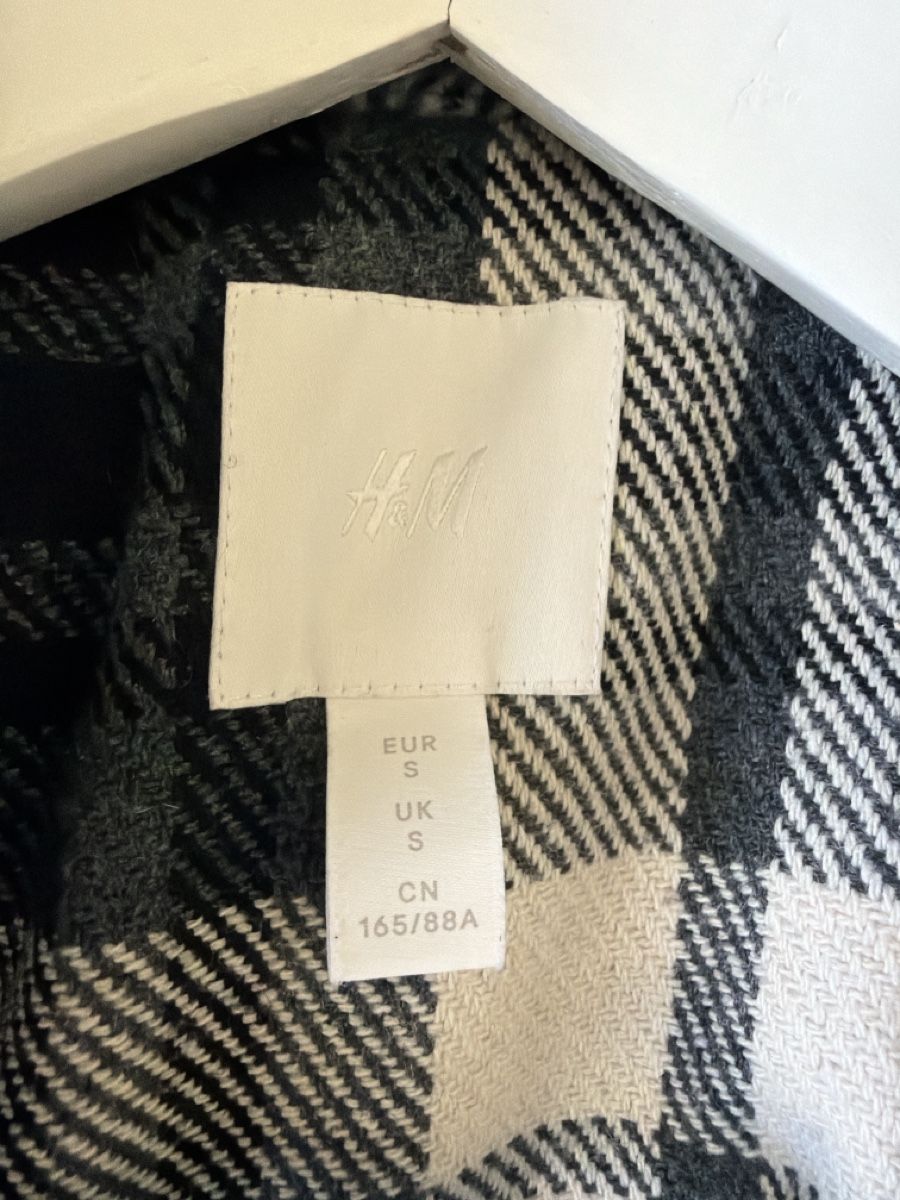 H&M Giacche: Hemd Jacke Karo Muster Grau Weiss Schwarz Grösse S – Usato da Kappel SO venduto da Janni07 2