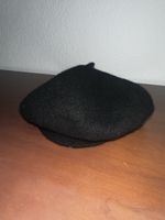Schwarze Baskenmütze aus Wolle