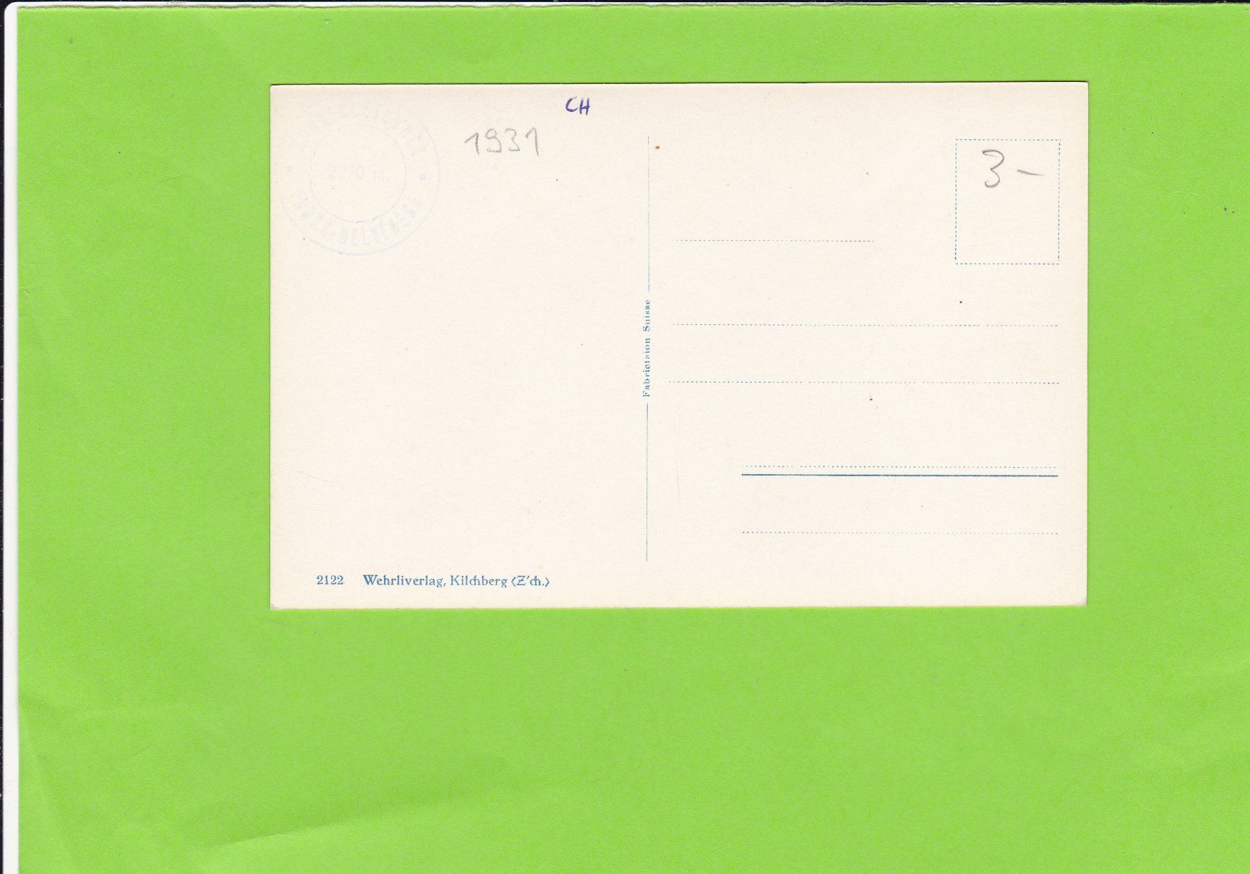 Cartoline postali: Rhonegletscher, Furka-Grimsel Strasse – Usato da St. Peterzell venduto da neckertal 1