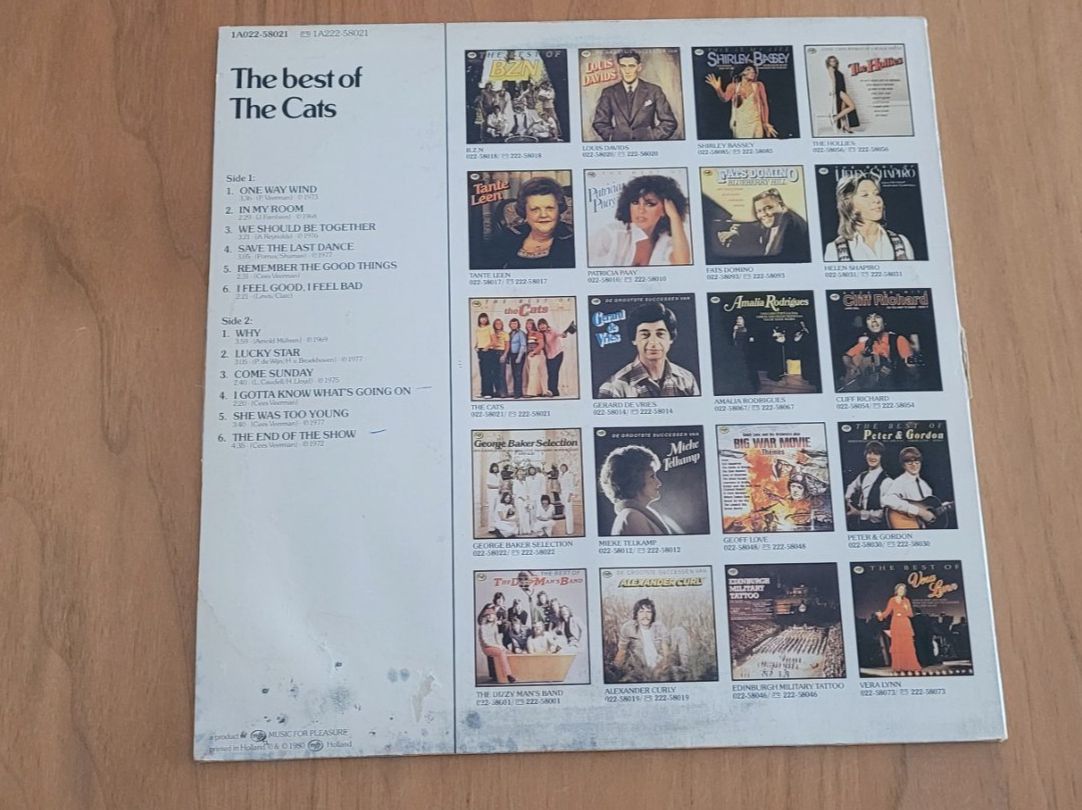 Vinyles: LP  The Cats – D'occasion à Martigny par MZ-67 1