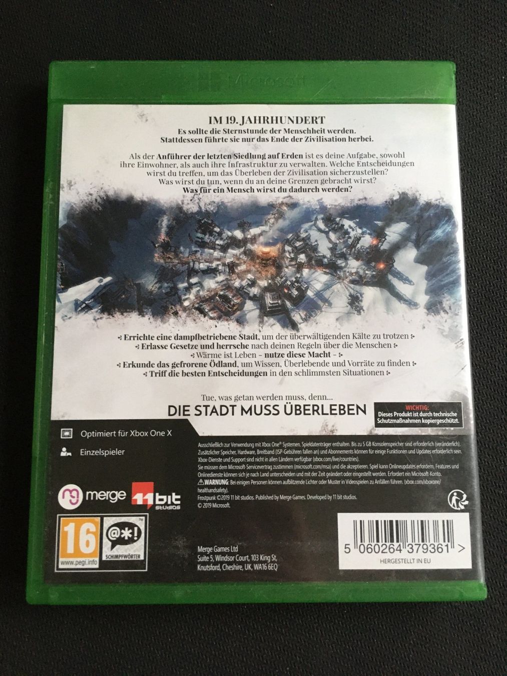 Microsoft Spiele: Frostpunk für Xbox One – Gebraucht aus St.Gallen von sjosjo 1