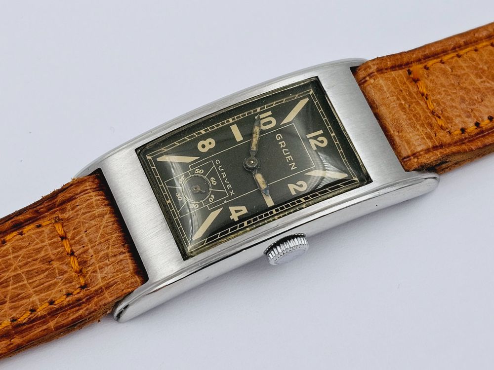 Gruen Curvex Precision Gruen Uhren Antik Alte Armbanduhr Gruen
