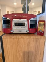 Teac Stereo Radio CD Player Retro Design Rot mit Fernbedienu