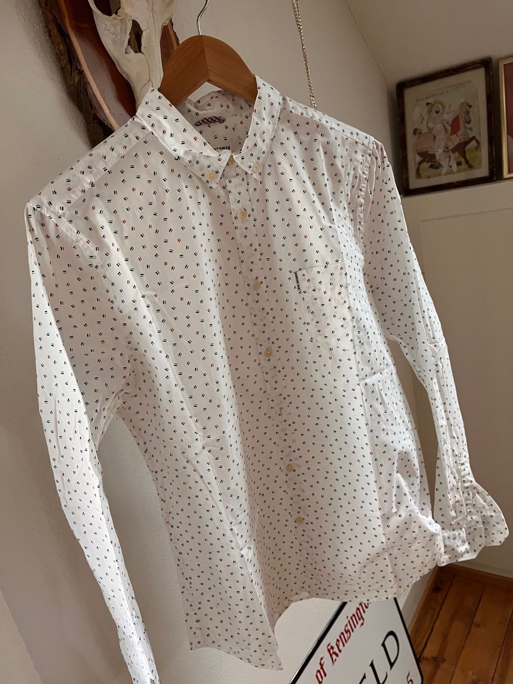 Ben Sherman Camicie: Ben Sherman Button Down Retro Pattern Shirt Mod Style – Usato da Zürich venduto da StuffatZH8 1