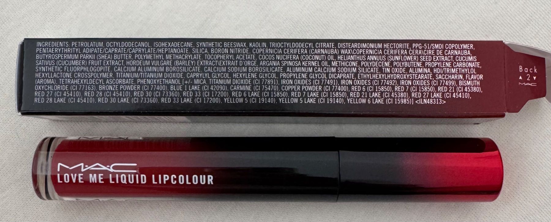 Make-up: MAC LOVE ME LIQUID LIPCOLOUR E FOR EFFORTLESS 493 – Nuovo e nell'imballaggio originale da Zürich venduto da Mina_09 2