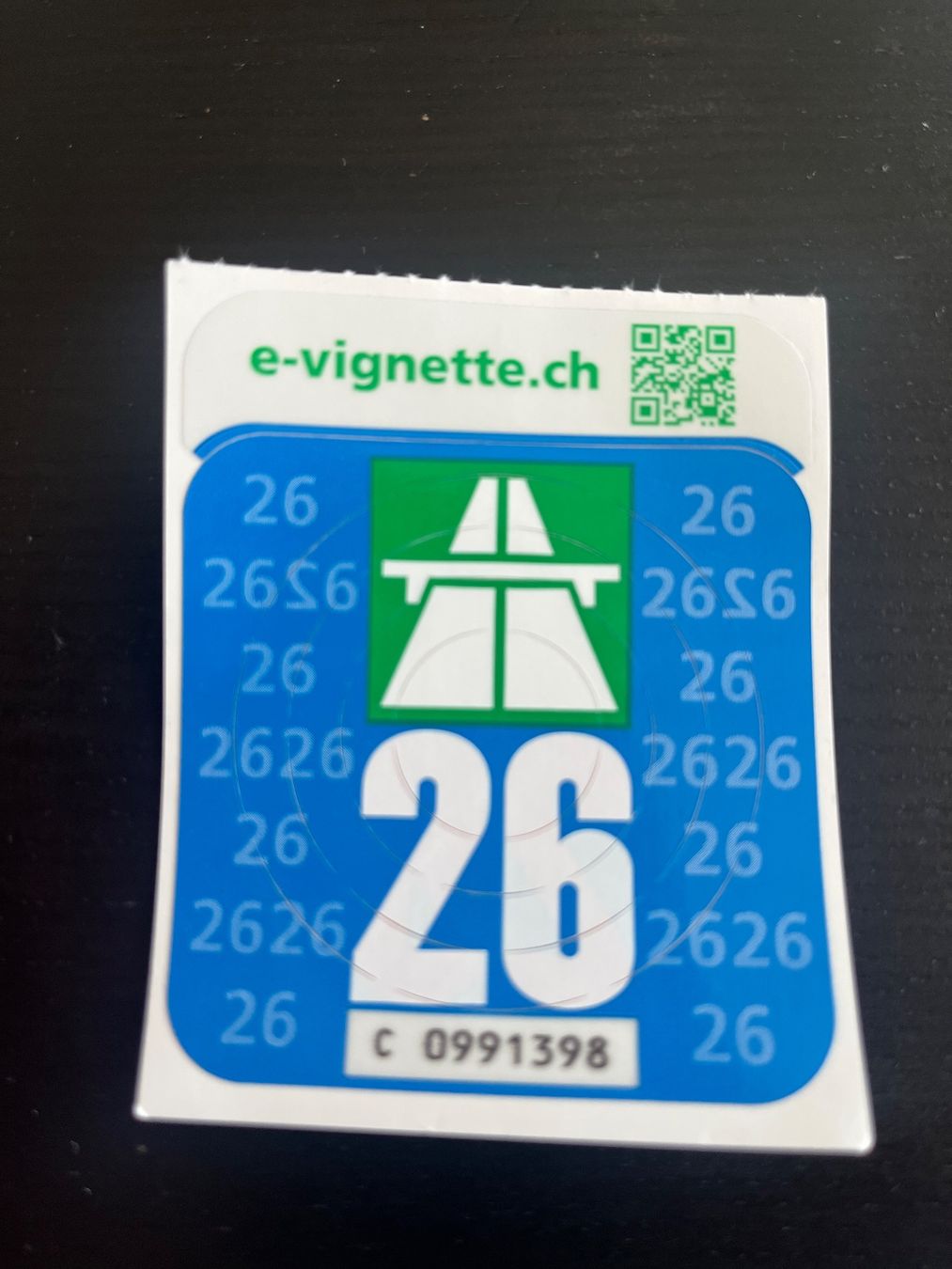 Autobahnvignetten: Schweizer Autobahnvignette 2026 – Neu und originalverpackt aus Adliswil von ascielzo