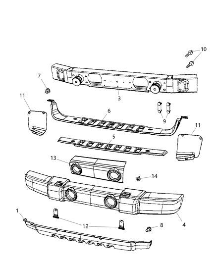 Jeep Tutti pezzi di ricambio auto: Jeep Wrangler JK Stossstange USA Version – Nuovo e nell'imballaggio originale da Lauenen b. Gstaad venduto da Rezalb 3