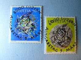 2009 Sondermarken Hans Erni Nr. 1297+1298 ET-Vollstempel