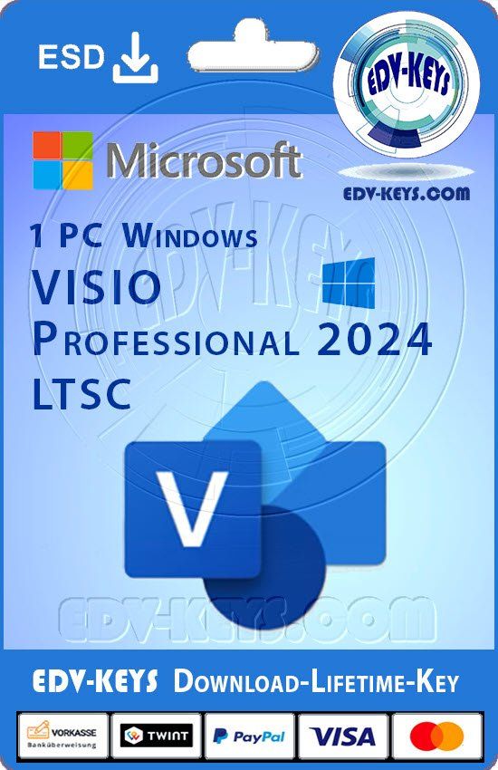 Microsoft Software: Microsoft Visio 2024 Professional 1PC Lifetime – Usato da Langenthal venduto da Reda