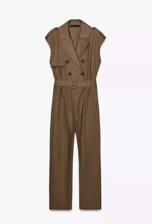 Jumpsuit aus Leinenmischung, S/Combinaison en lin mélangé