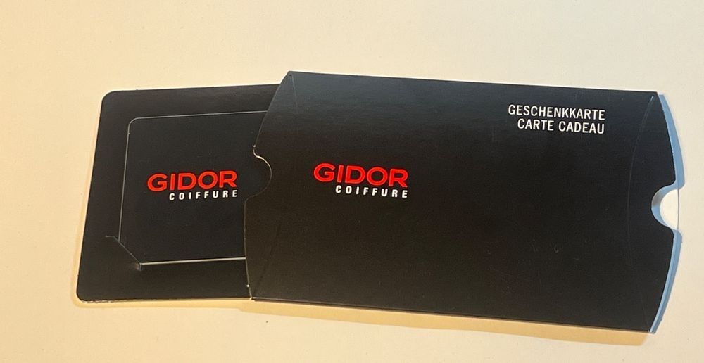 Gidor Coiffure Buoni: Gidor Coiffure Geschenkgutschein CHF 100.- – Nuovo e nell'imballaggio originale da Zug venduto da oeste19